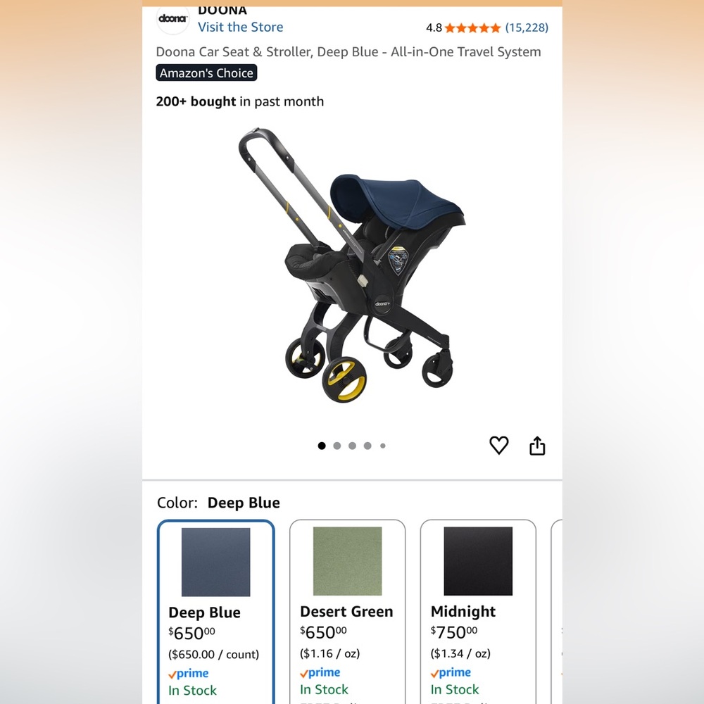 Doona Infant Car Seat + Twin Bases in Green and Black - Picture 10 of 10